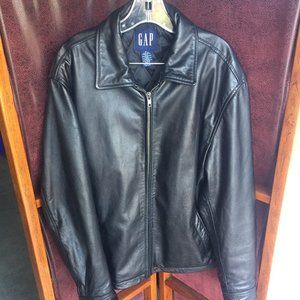 Men's Gap Leather jacket, Black, Meduim